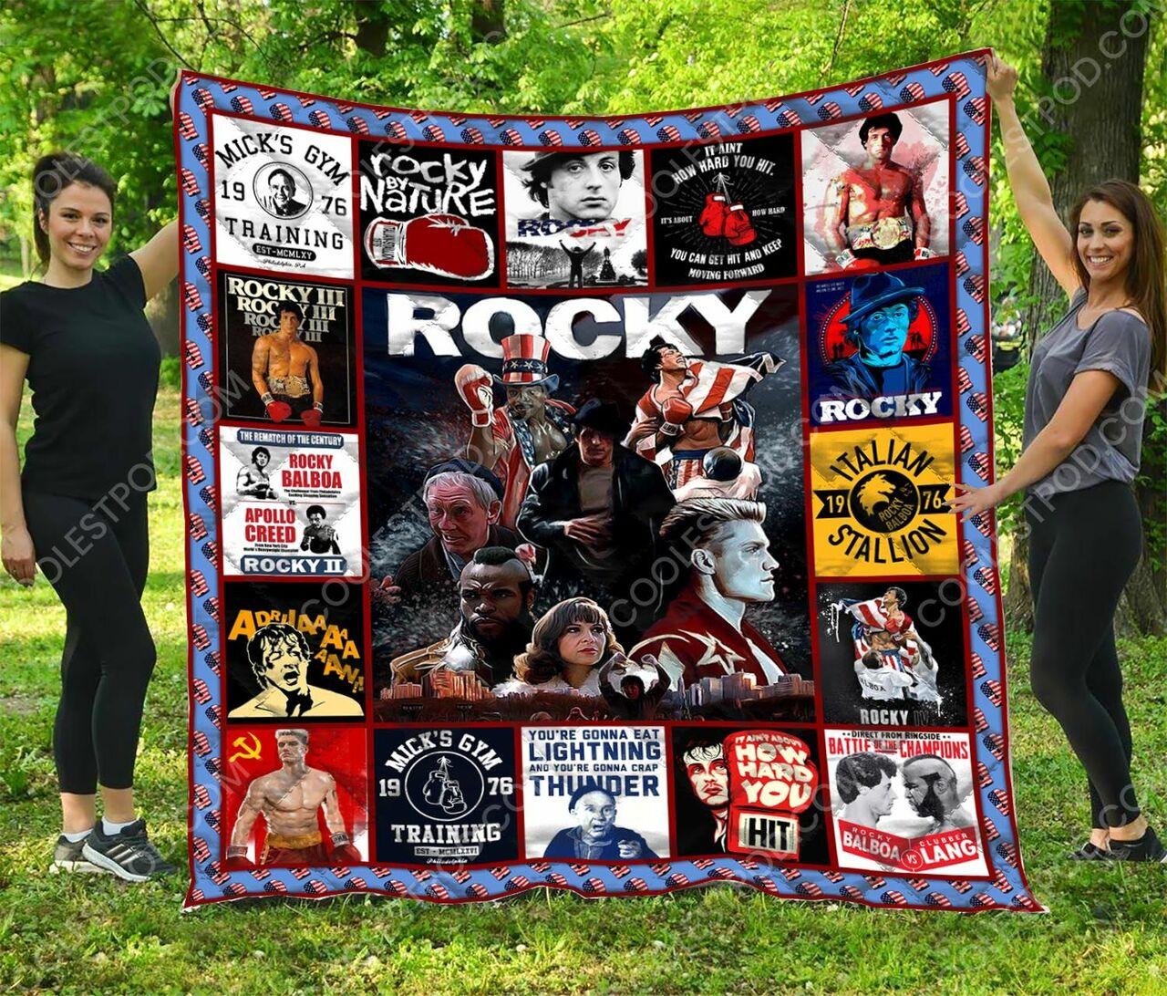 Rocky Quilt Blanket and Home Decor
