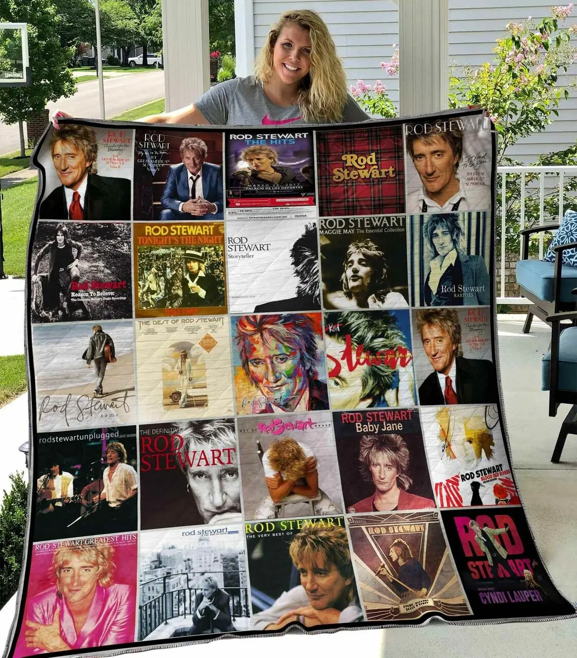 Rod Stewart Blanket Th0107 Quilt and Home Decor