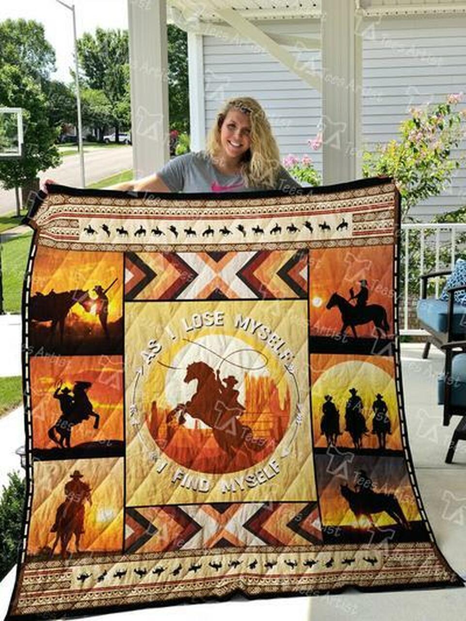 Rodeo Cowboy Quilt Blanket 01289 Quilt and Home Decor