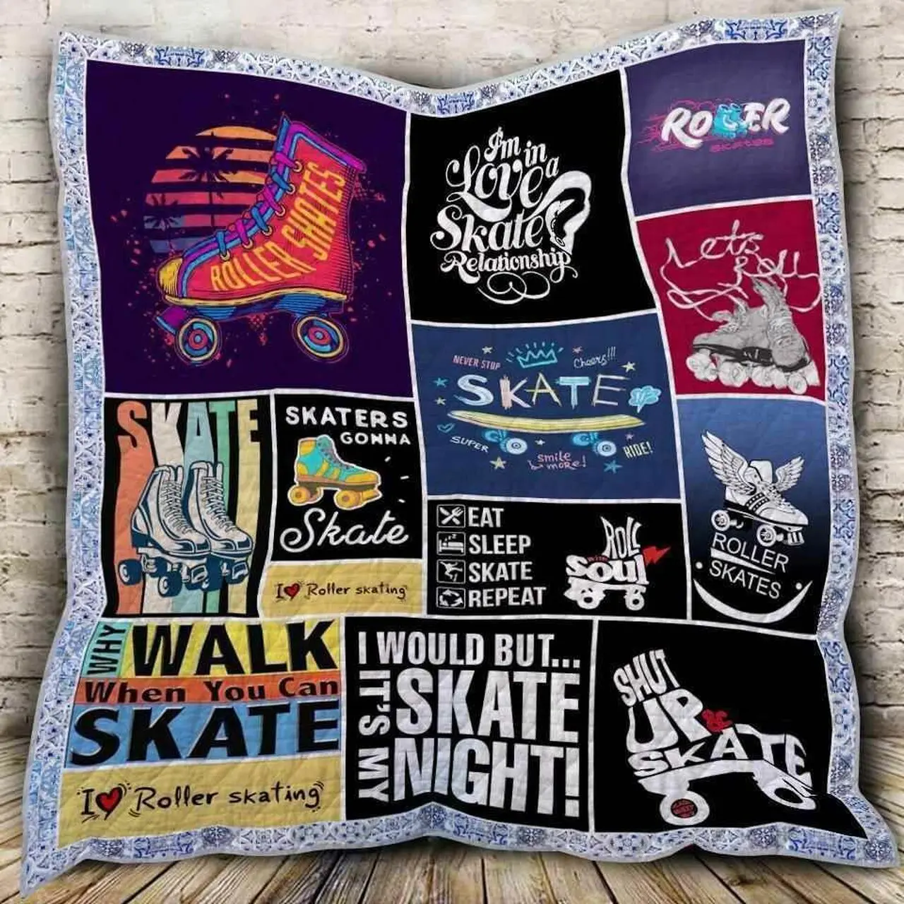 Roller Skatin Blanket Th0607 Quilt and Home Decor