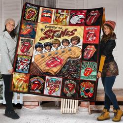 Rolling Stone Band For Music Fan Gift Quilt and Home Decor