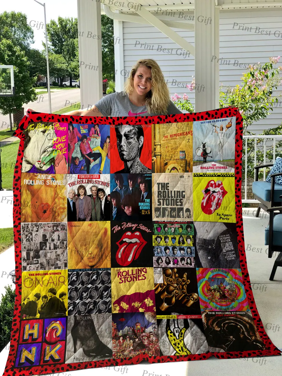 Rolling Stones Albums Cover Poster Quilt 2 and Home Decor
