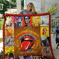 Rolling Stones Albums Cover Poster Quilt Blanket and Home Decor