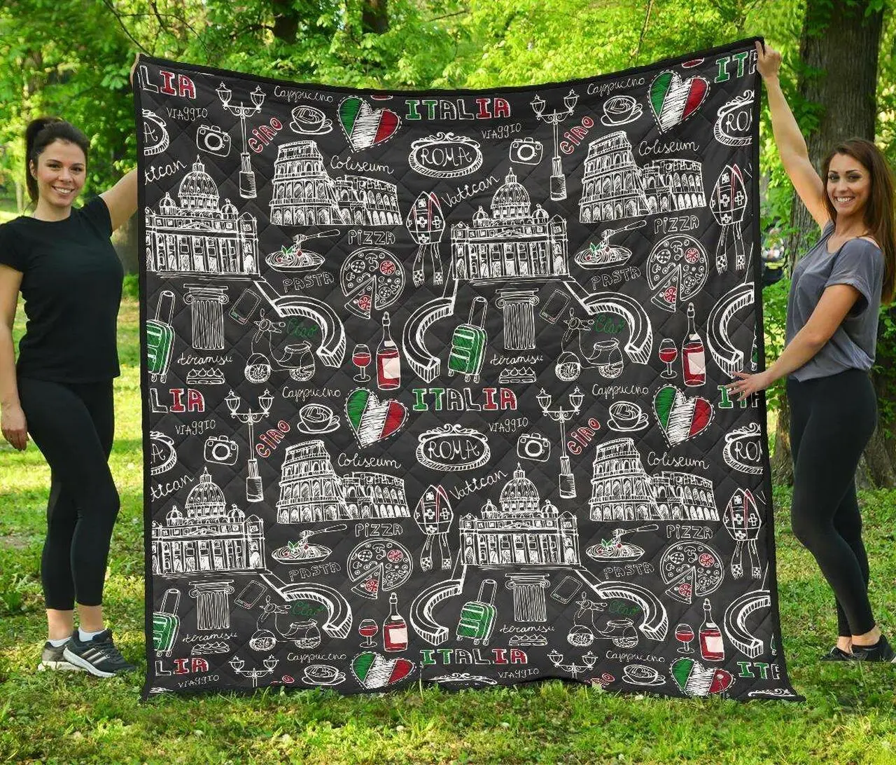 Rome Italy Cl12100581Mdq Quilt Blanket and Home Decor