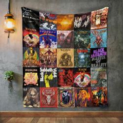 Ronnie James Dio Album Covers Quilt Blanket and Home Decor