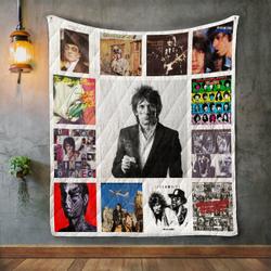Ronnie Wood Album Covers Quilt Blanket and Home Decor