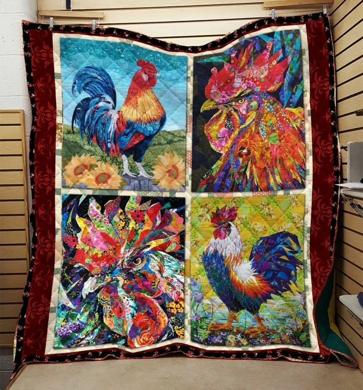 Rooster G Quilt Gv and Home Decor