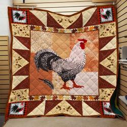 Rooster Quilt Blanket Dhc0910760Vt and Home Decor