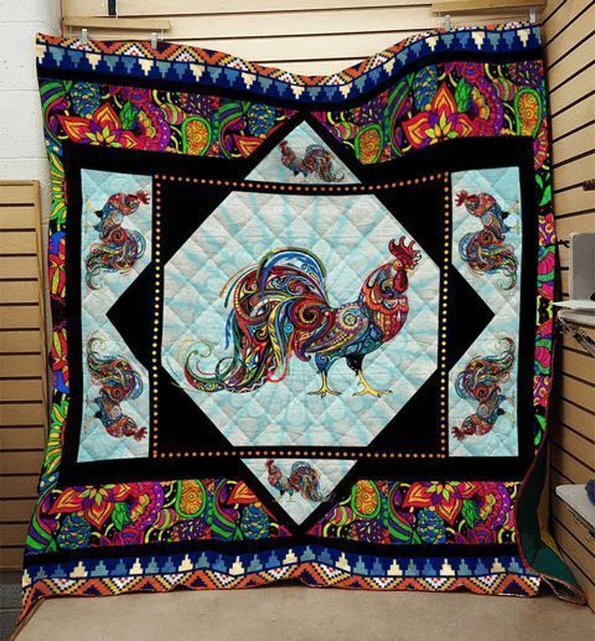 Rooster Quilt Tdhrm and Home Decor