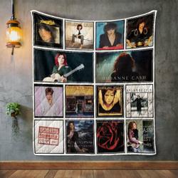Rosanne Cash Album Covers Quilt Blanket and Home Decor