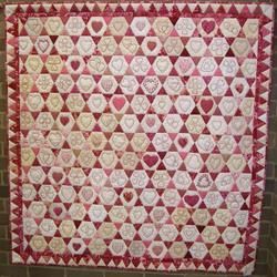 Rose Hearts Quilt Tdhsq and Home Decor