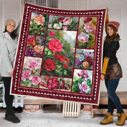 Rose Quilt Blanket Dhc09121597Dd and Home Decor