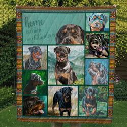 Rottweiler 10 Tlq0042 Quilt  Quilt and Home Decor