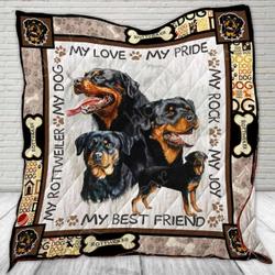 Rottweiler Cl2100438Mdq Quilt Blanket and Home Decor