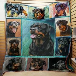 Rottweiler Cl22100457Mdq Quilt Blanket and Home Decor