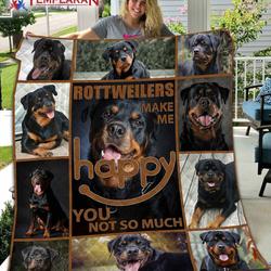 Rottweiler In Heart Jv Quilt Derqxm and Home Decor