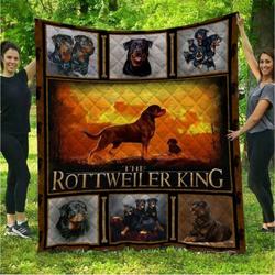 Rottweiler King Quilt Blanket Dhc150120636Td and Home Decor