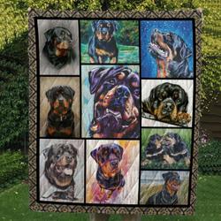 Rottweiler Look Rottweiler Quilt Blanket Dhc04011493Dd and Home Decor