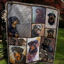 Rottweiler My Soulmate Is Quilt Blanket Christmas Christmas Gifts Merry Christmas Holiday Gifts Gift Dhc03011796Dd and Home Decor