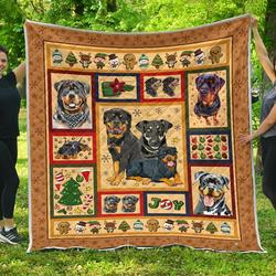 Rottweiler Quilt Blanket Dhc13123928Vt and Home Decor