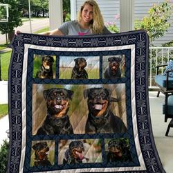 Rottweiler Quilt Tdhsv and Home Decor