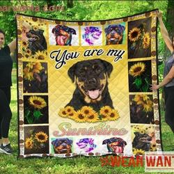 Rottweiler Rottweiler Sunshine Quilt Blanket Dhc04011898Dd and Home Decor