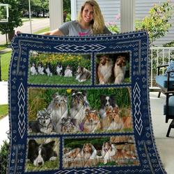 Rough Collie Quilt Blanket Dhc13124076Vt and Home Decor