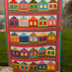 Row House Quilt Tdhud and Home Decor