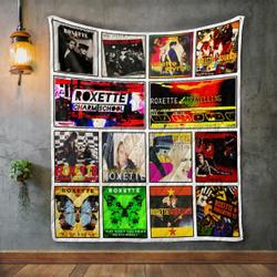 Roxette Album Covers Quilt Blanket and Home Decor