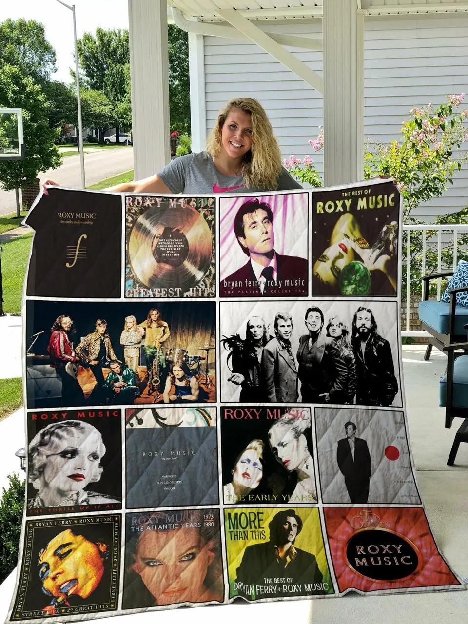 Roxy Music Compilation Albums Quilt Blanket and Home Decor
