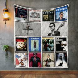 Roy Orbison Album Covers Quilt Blanket and Home Decor