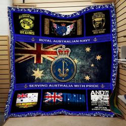Royal Australian Navy Quilt Blanket Dhc0910657Vt and Home Decor