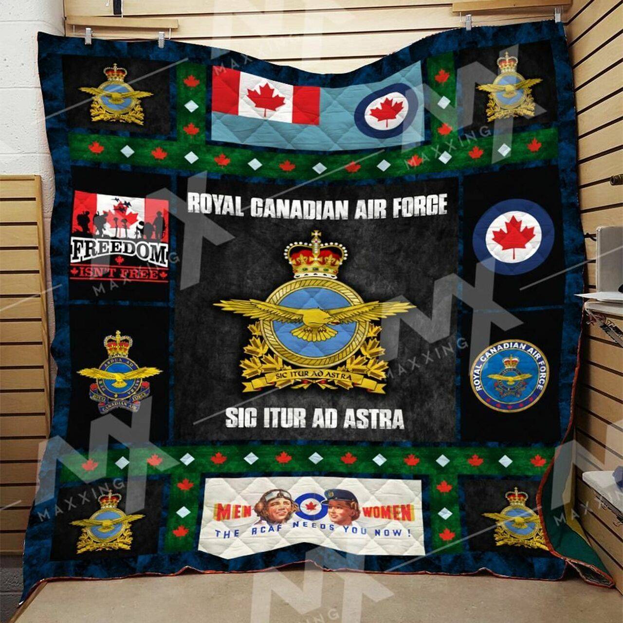 Royal Canadian Air Force Quilt Blanket DHC0910174VT and Home Decor
