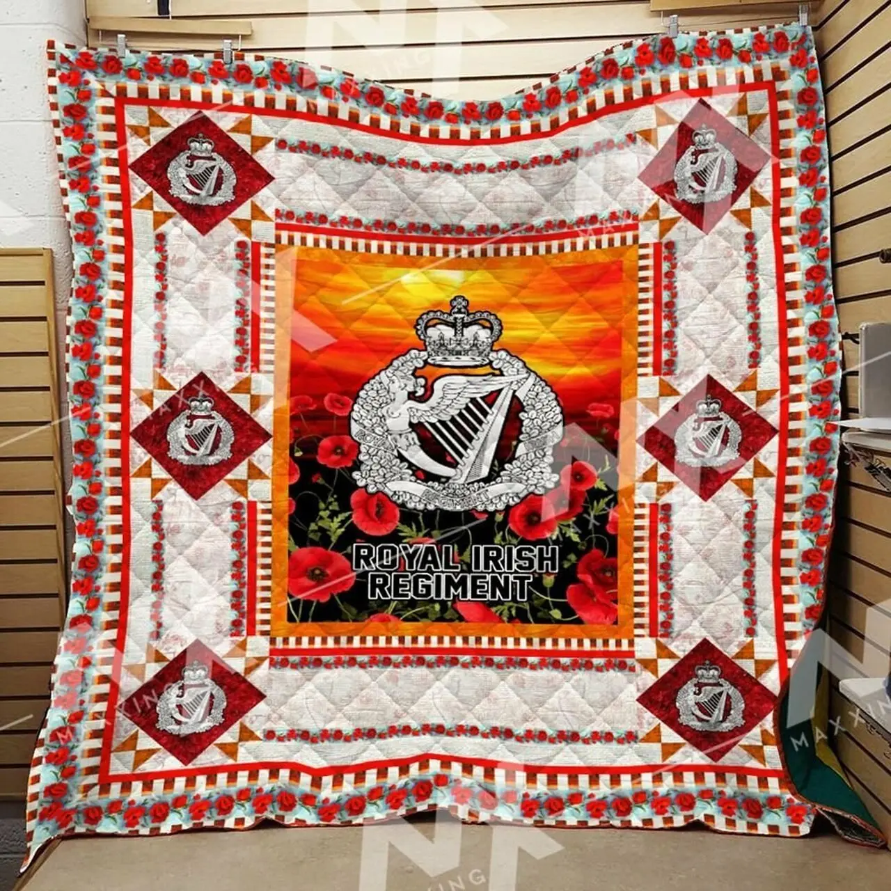Royal Irish Regiment Quilt Blanket Dhc0910292Vt and Home Decor