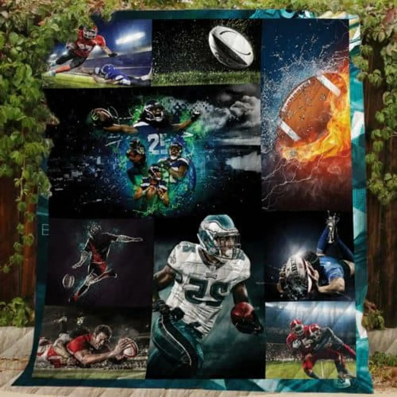 Ruck And Roll Quilt D234 Quilt and Home Decor