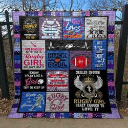 Rugby Girl Quilt -X0308-09  Quilt and Home Decor