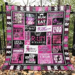 Run Time Quilt Blanket Th19  Quilt and Home Decor