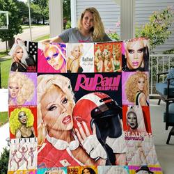 Rupaul Quilt Blanket For Fans Ver 17 and Home Decor