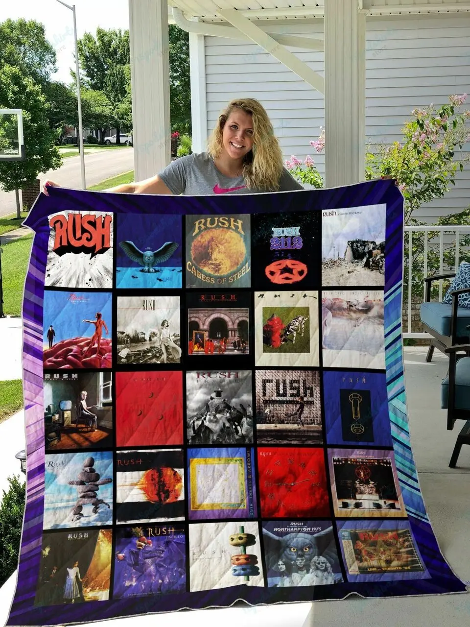 Rush Band Album Covers Quilt Blanket and Home Decor
