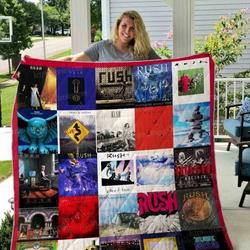 Rush Band All Season Plus Size Quilt Blanket and Home Decor
