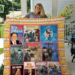 Rush Limbaugh Books Quilt Blanket and Home Decor