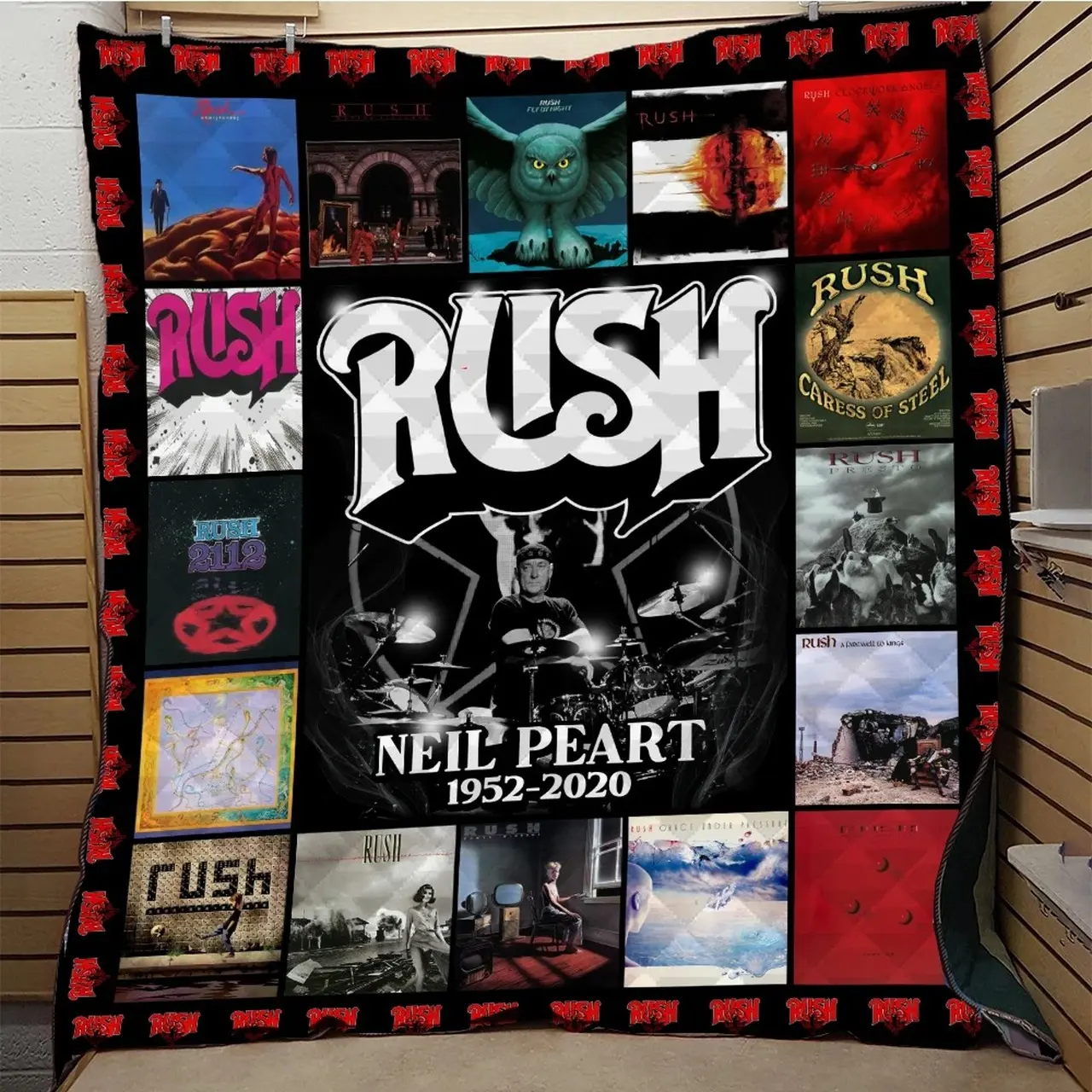 Rush Neil Peart 1952 2020 Quilt Blanket Hothot 270320 and Home Decor