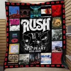 Rush Neil Peart 1952 2020 Quilt Blanket  Hothot 270320 and Home Decor