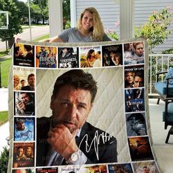 Russell Crowe Quilt Blanket 01 and Home Decor