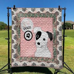 Russell Terrier Dog Hur Quilt Cysiiz and Home Decor