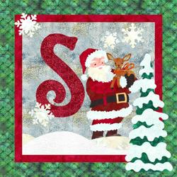 S Is For Santa Quilt Tdhfu and Home Decor