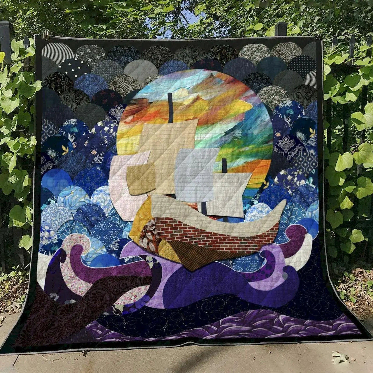 Sailboat Cl16100066Mdq Quilt Blanket and Home Decor
