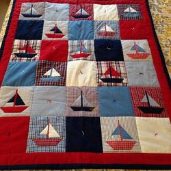 Sailboat Cl16100399Mdq Quilt Blanket and Home Decor