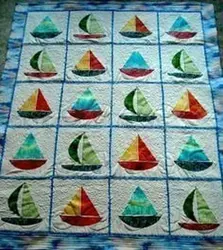 Sailboat Cla1110453Q Quilt Blanket and Home Decor