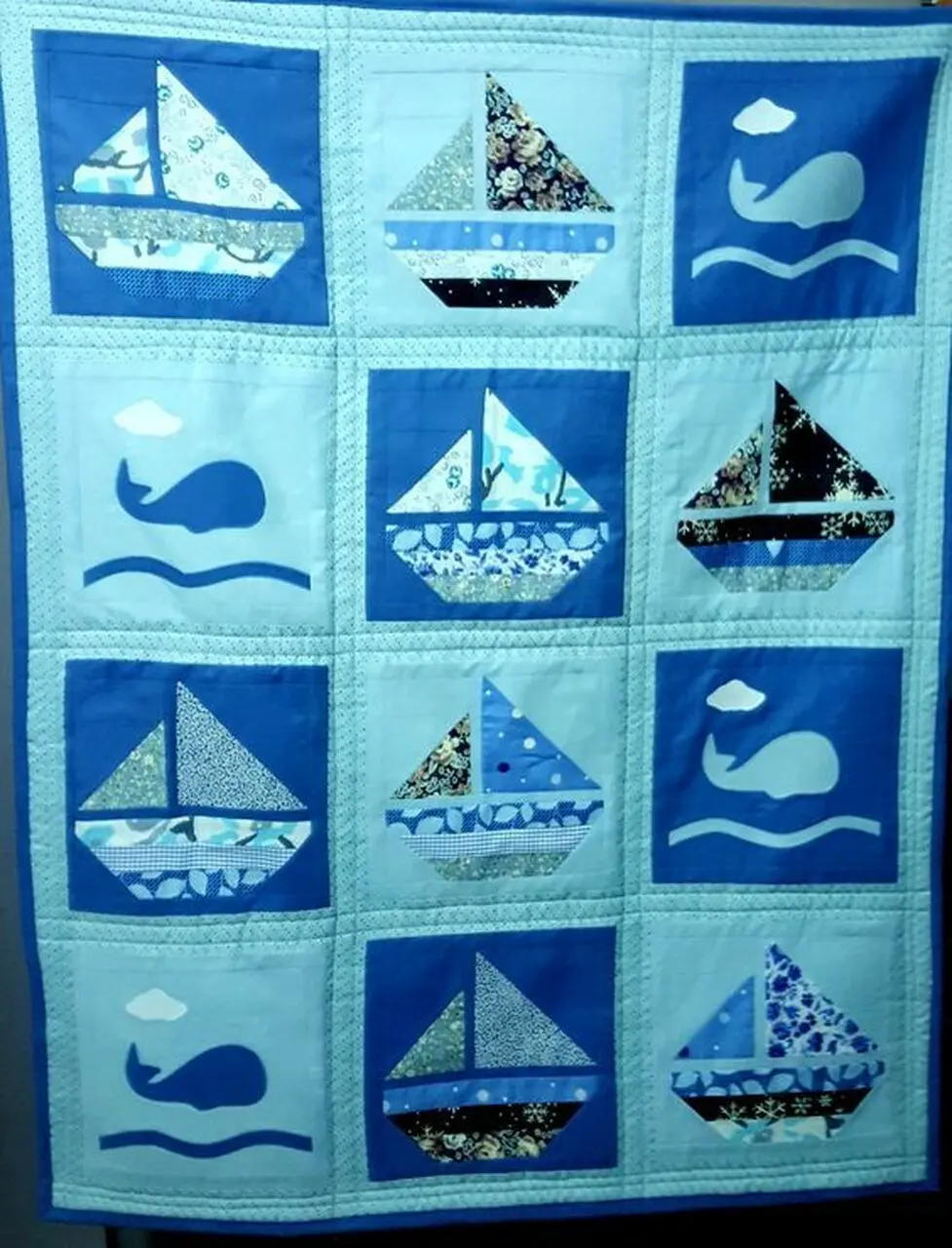 Sailboat Cla210685 Quilt Blanket and Home Decor